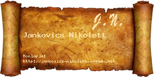 Jankovics Nikolett névjegykártya