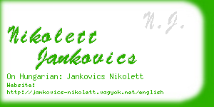 nikolett jankovics business card